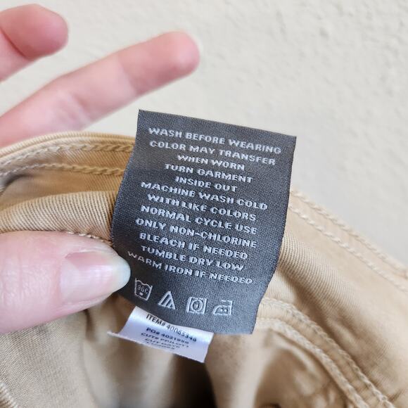 Torrid Mid Rise Slim Straight Leg Chino Pants Flat Fronts Khaki Size 14 - Picture 11 of 11